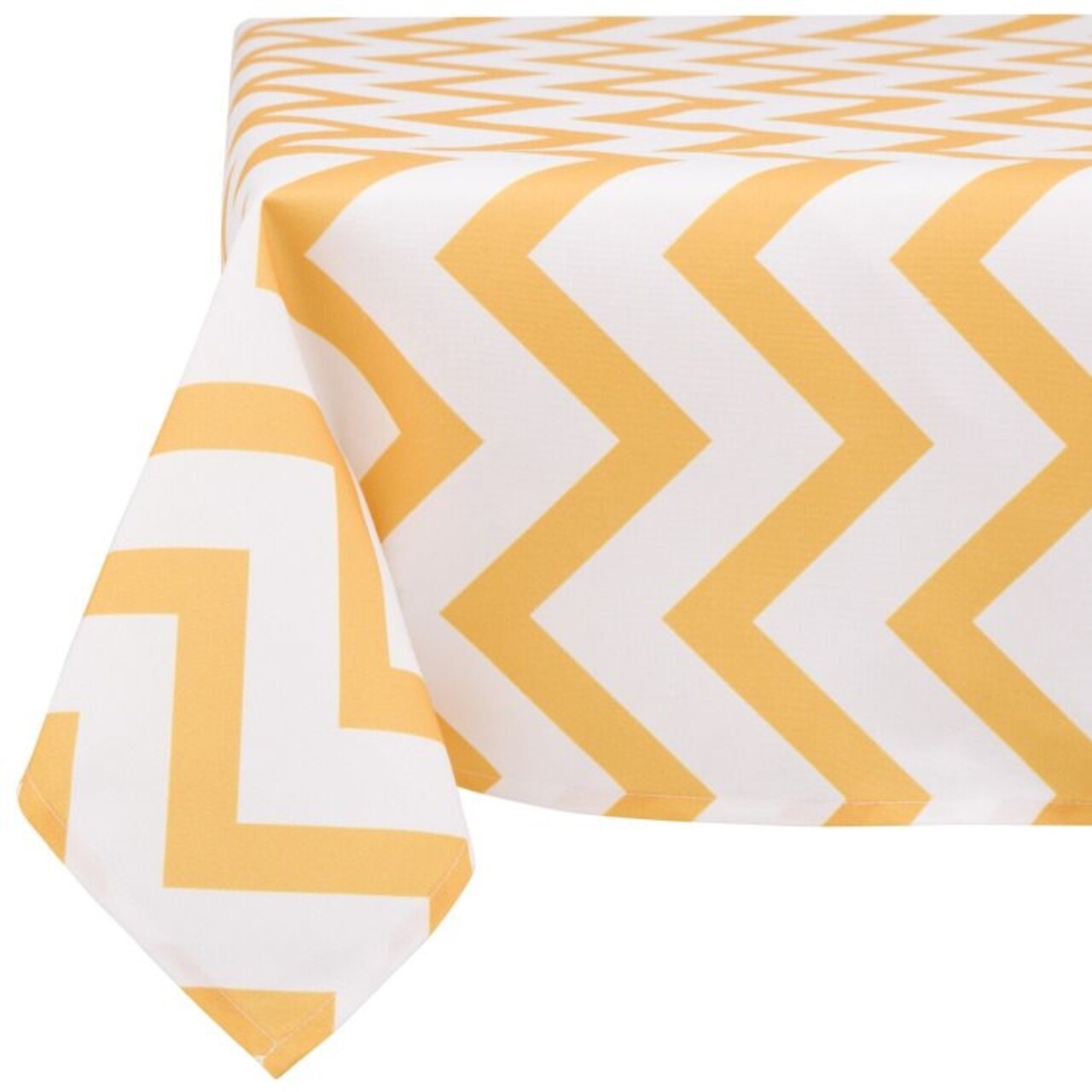 Fata de masa Yellow Stripes, Ambition, 130x160 cm, poliester, alb - imagine 4